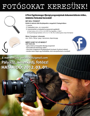Fotósokat keresünk!